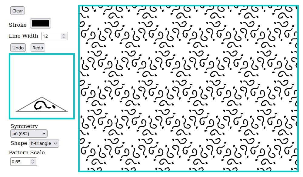 p6 rotational symmetry drawing